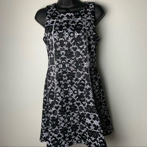 GB Girls A-Line dress black & white size 16